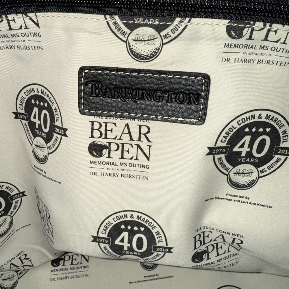 Barrington Black Leather Duffel Bag – Limited Edition 40th Anniversary Bear - Picture 9 of 9
